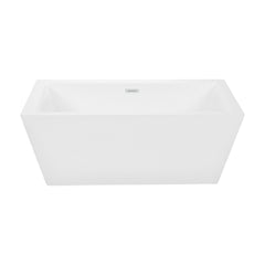 60’’ rectangular 1 piece freestanding bathtub