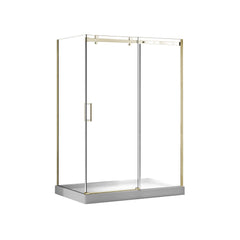 Brushed brass (Gold) return panel for 32'' shower