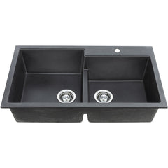 1 3/4 bowls, 34''X20'', dual mount kitchen sink