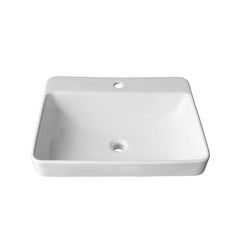 Vasque rectangulaire de porcelaine semi-encastré 18’’X23’’