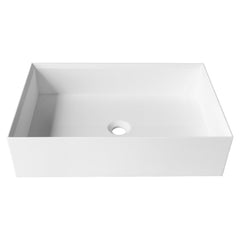 16’’X24’’ rectangular solid surface vessel sink