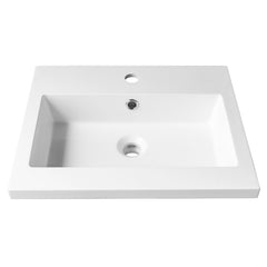 15''X 19'' semi-recessed polymer sink