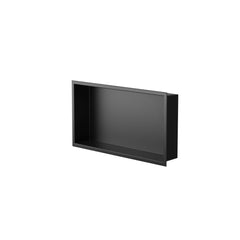 12X24 Matte Black Shower Niche