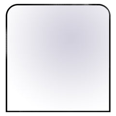 Miroir arche 38''X40'' noir mat avec cadre