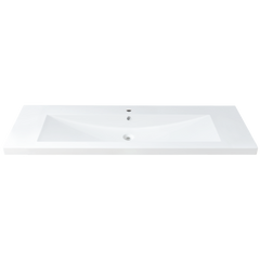 48''X 21’' semi-recessed polymer sink